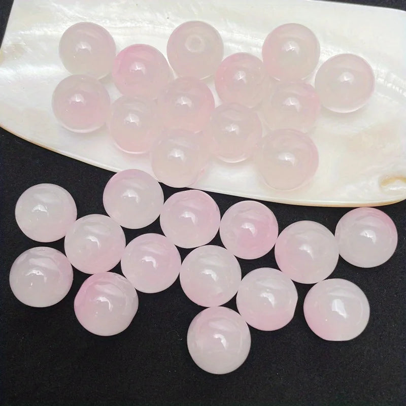 8mm 50pcs Dual Color Glass Beads for Jewelry Making DIY Bracelets & Necklaces