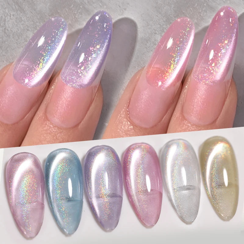 Magnetic Nail Gel Set with UV LED Soak Off 10ml - 6 Colors