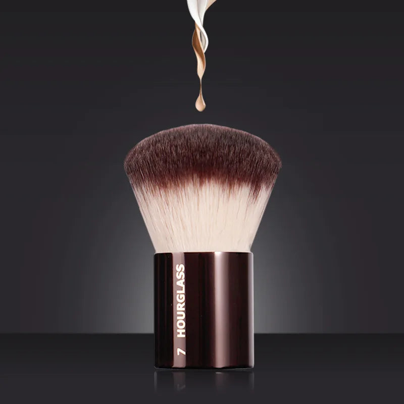 Finishing Makeup Brush - Powder Contour Professional Makeup Tool with Metal Handle