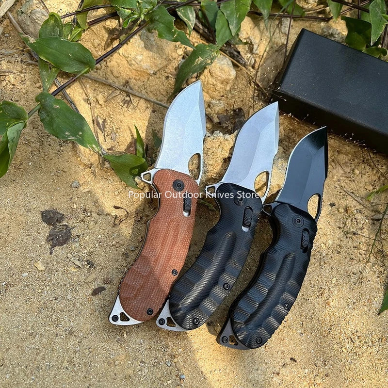 Survival Folding Knife with Belt Clip - Camping and Outdoor Multi-Tool