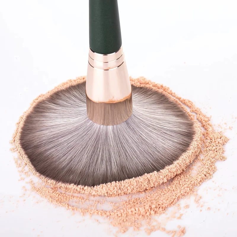 14Pcs Makeup Brush Set with Pouch - Soft Fluffy Eyeshadow Concealer Blush Brushes, Wooden Handles, Professional