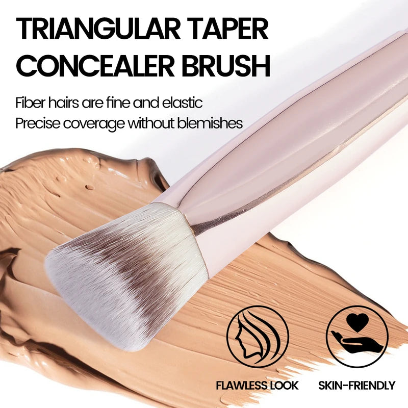 Under Eye Concealer Makeup Brush Triangle Foundation Tool for Liquid & Cream Blending