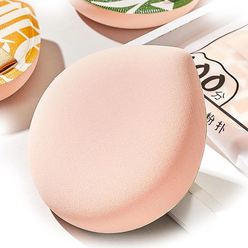 3-Piece Makeup Sponge Set - Soft Elastic Cotton Blenders for Foundation & Powder