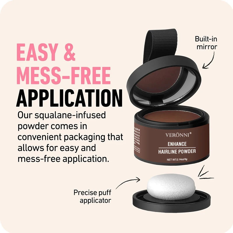 Hairline Concealer Powder for Natural Hair Line Coverage - 14 Colors