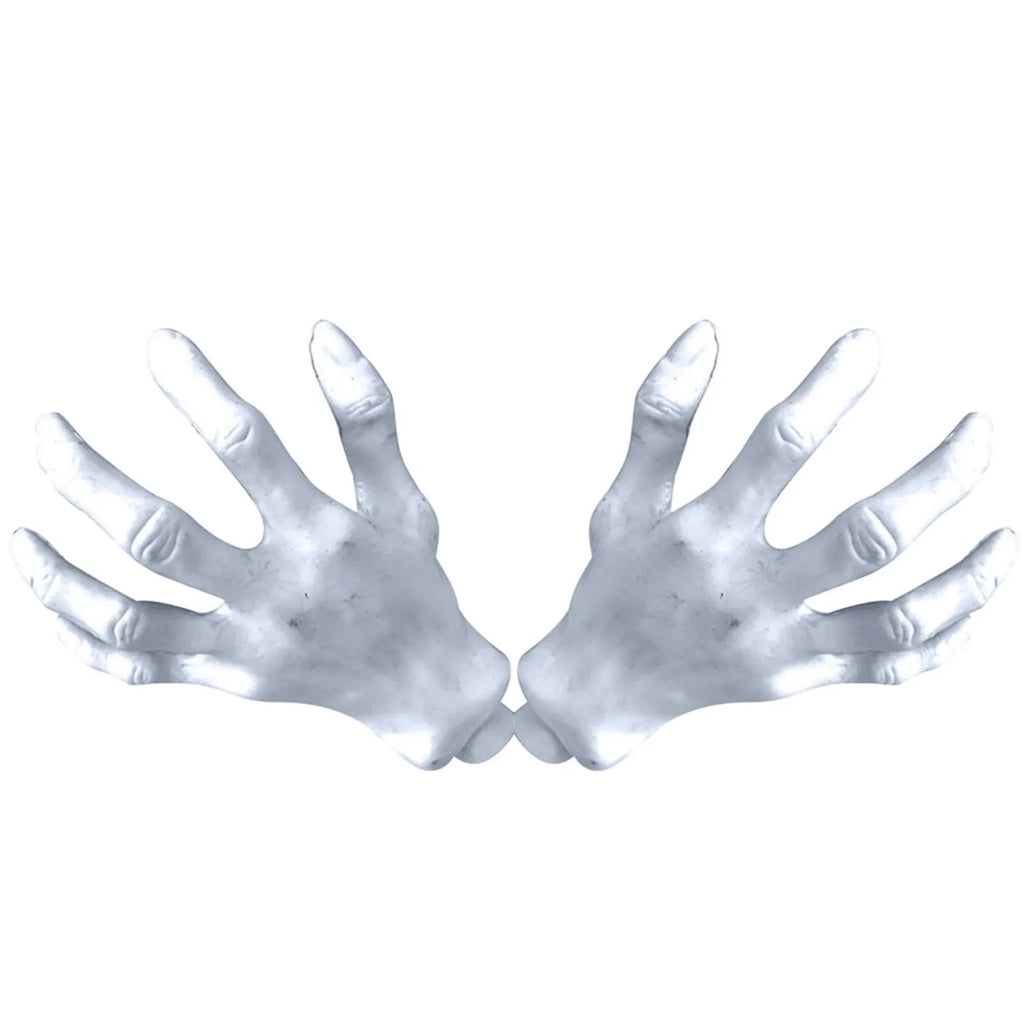 Realistic Life Size Skeleton Hands Halloween Horror Prop - 2 Pack