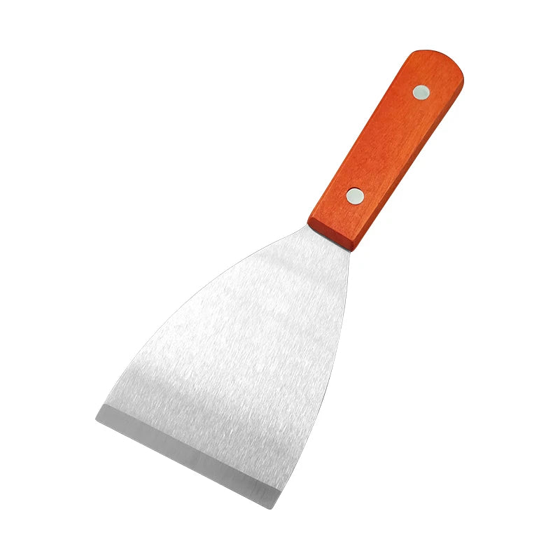 Heavy Duty Stainless Steel Oblique Spatula for Grill and Kitchen Cooking