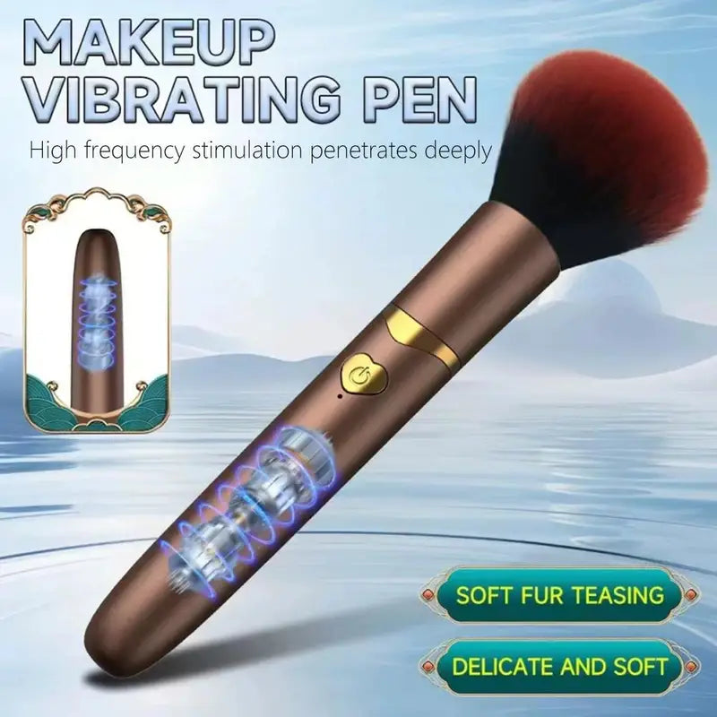 Electric Makeup Brush USB Rechargeable Vibration Cosmetic Brush for Foundation Concealer & Blush