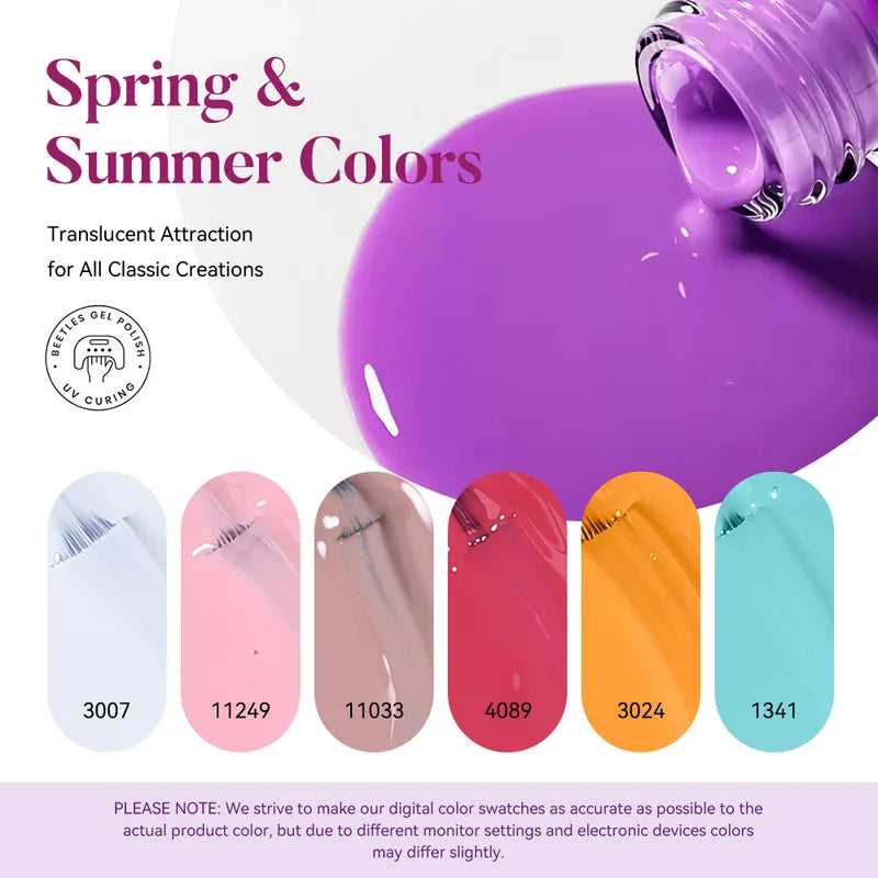 Semi-Permanent UV Gel Nail Polish - High Pigment Long Lasting for Nail Art