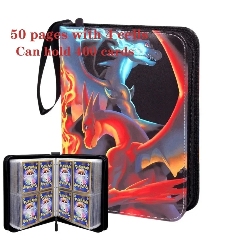 400PCS Toy Collection Photo Album Binder with Zipper and Card Holder