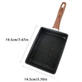 Nonstick Tamagoyaki Japanese Omelette Pan - Rectangle Egg Skillet, 6.3 Inch