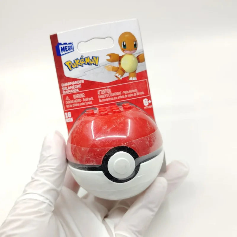 Pokemon Ball Building Blocks Toy Set with Pikachu Vulpix Eevee Minun Bulbasaur