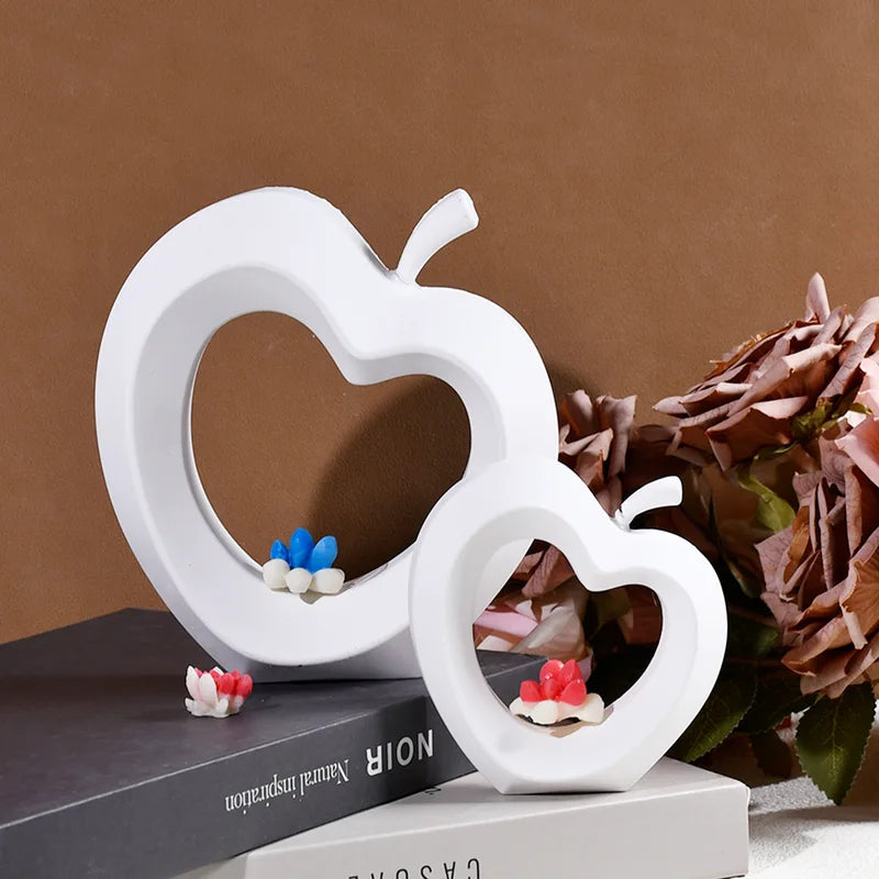 DIY Hollow Apple Ornament Silicone Mold for Epoxy Resin Desktop Art Decoration