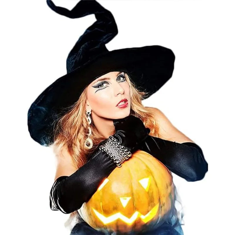 Halloween Felt Witch Twist Hat - Cosplay, Party, Home Decor, Festival Accessory