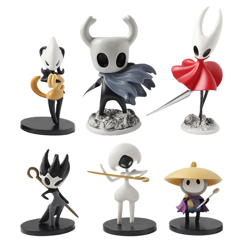 6Pcs Hollow Knight Themed PVC Collectible Figures - Desktop Decor & Gifts