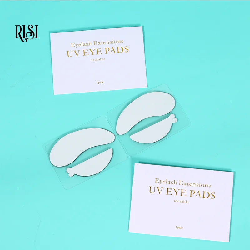 UV Protective Silicone Eye Pads Reusable Eye Patches for UV Curing - Black