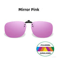 Polarized Flip Up Clip-On Sunglasses for Men and Women UV400 Night Vision Mirror