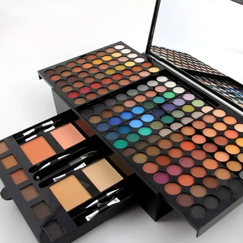 180 Colors Makeup Palette Gift Set with Eyeshadow, Blush, Lipstick & Primer