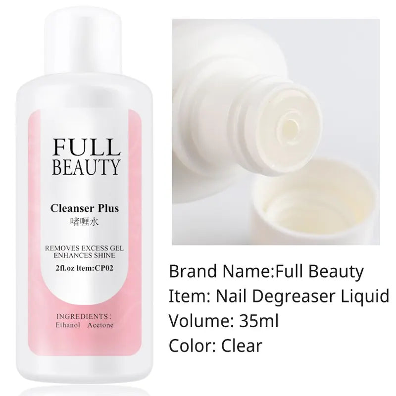 35ml Nail Slip Solution for Poly Nail Extension & Gel Polish - Quick UV Builder & Cleanser