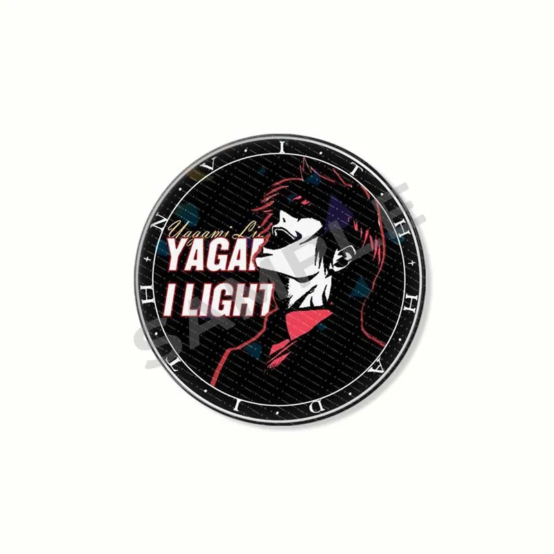 Anime Death Note Button Pins Set - Light Yagami & Ryuk Round Brooches for Cosplay & Accessories