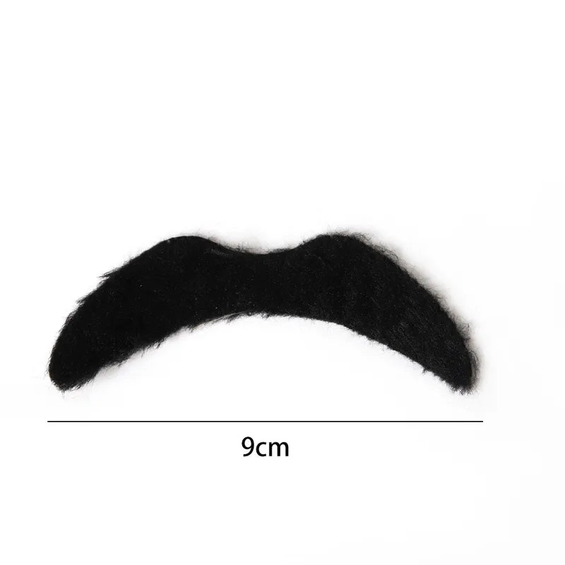 12-Pack Self-Adhesive Fake Mustaches Costume Accessories for Parties
