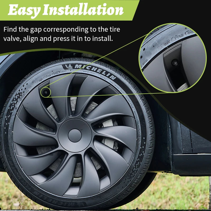 Wheel Hub Cap 19 Inch for Tesla Model Y 2025-2026 Replacement Rim Cover Accessories