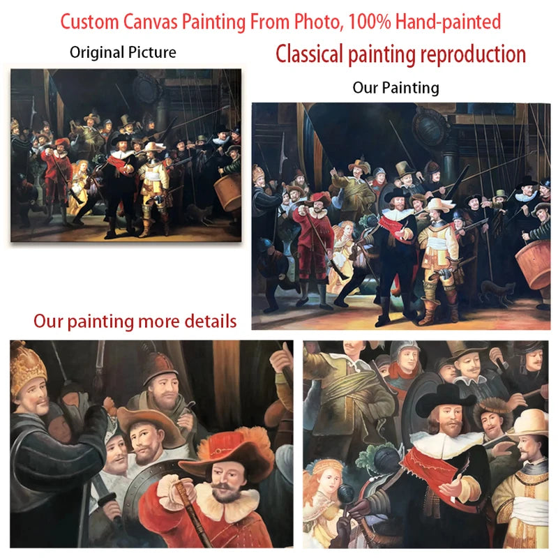Custom Canvas Oil Painting from Photos - Wedding, Pet, Family Wall Art