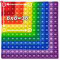 Colorful Multiplication Push Bubble Fidget Toys for Kids Math Learning