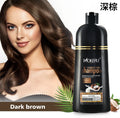 500ml Natural Coconut Oil Hair Dye Shampoo - Instant Permanent Hair Color