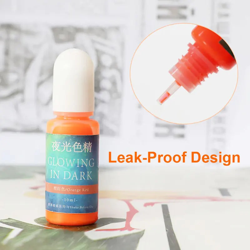 Fluorescent Resin Pigments 20 Colors Luminous Paint for DIY Crafts and Epoxy
