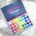 Rainbow Eyeshadow Palette with 39 Neon Glitter Shades Long Lasting Makeup
