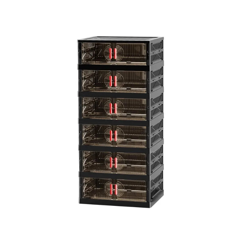 Multi-Layer Door Shoe Rack - Foldable Wall-Mounted Shoe Storage Organizer