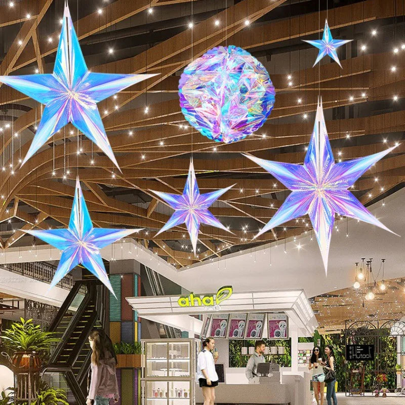 Iridescent Hanging Honeycomb Ball Decor Party Garland for Weddings Birthdays