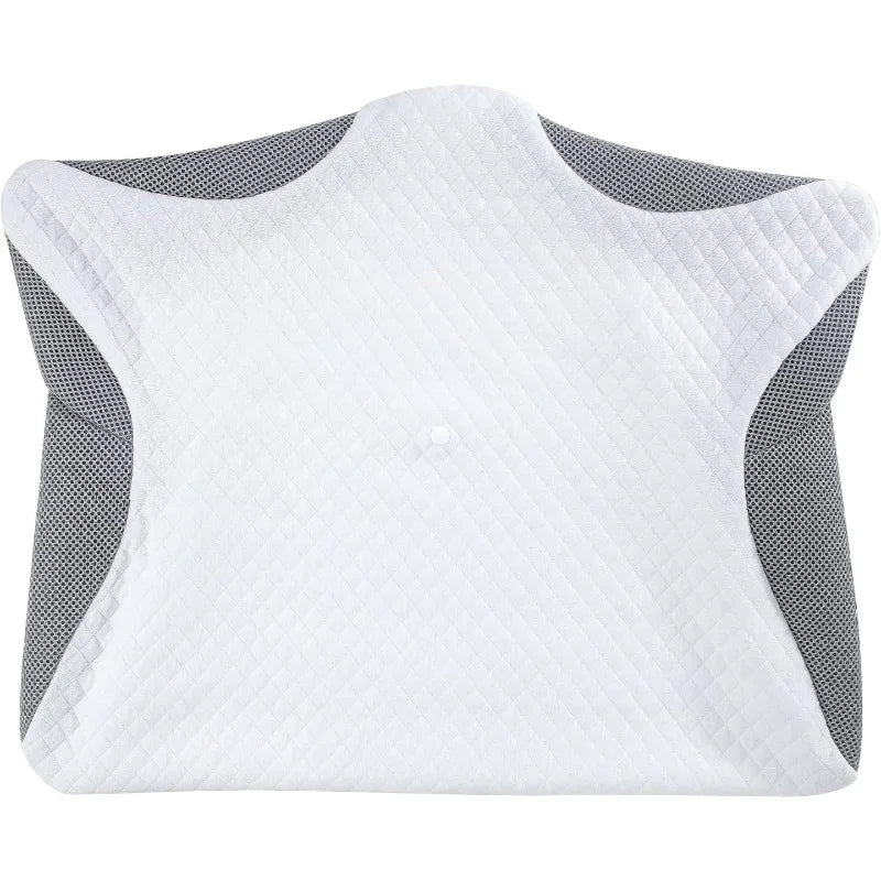 Memory Foam Cervical Pillowcase with Zipper Replaceable Breathable Machine Washable - 1 Piece