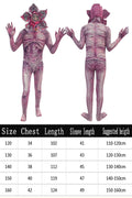 Kids Demogorgon Cosplay Bodysuit with Mask and Headwear - Halloween Carnival Costume