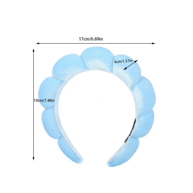 Fashion Sponge Headband for Women Girls - Puffy Hair Band Makeup & Hair Accessories