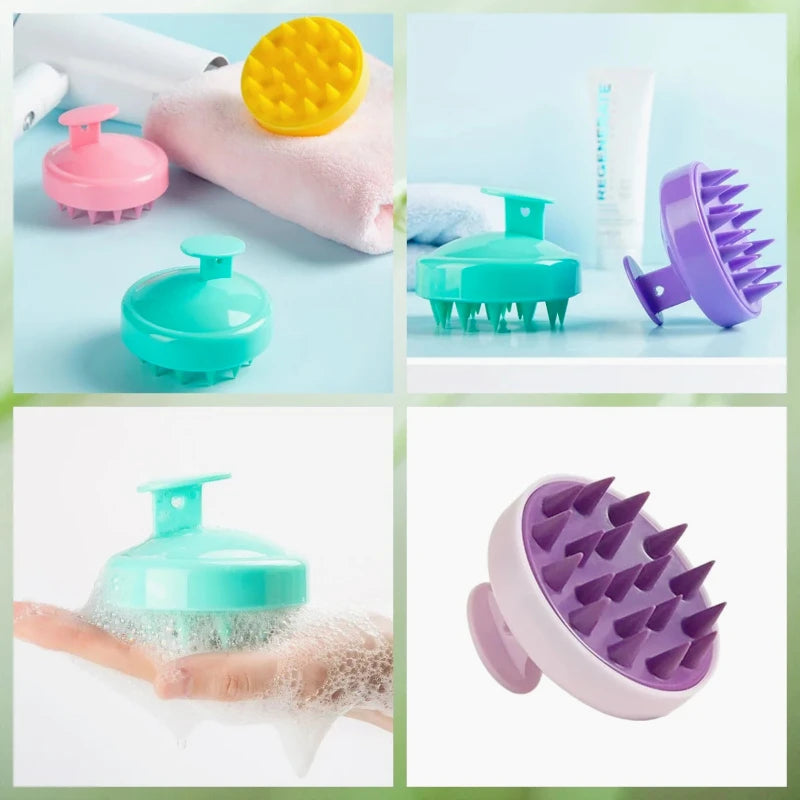 Silicone Shampoo Scalp Massager Comb for Hair & Scalp Care