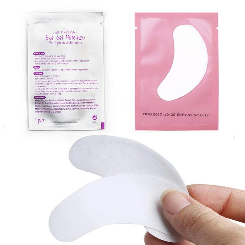 Eyelash Extension Under Eyelid Patches 50 Pairs Lash Building Stickers for False Lashes