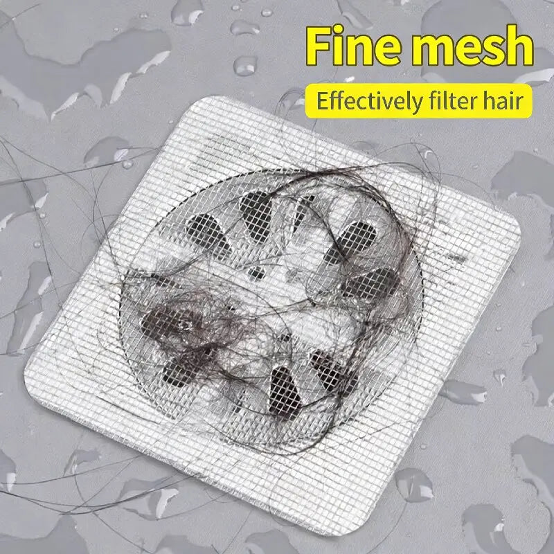 Disposable Shower Drain Hair Catcher Mesh Strainer Filter - Bathroom & Kitchen Drain Stopper, 10/30 pcs