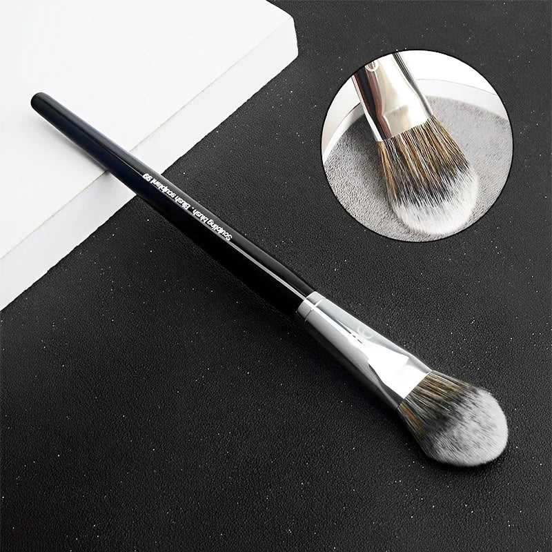 Professional Makeup Brush Set for Face Cheek Blush Bronzer Highlight - Soft Wool Fiber