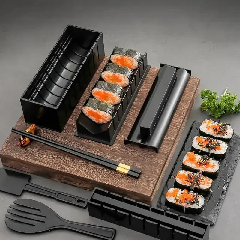 Multifunctional Sushi Making Kit with Shapes and Mold - Food-Grade Plastic DIY Tool