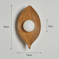 LED Leaf Resin Wall Lamp - Bedroom Living Room Wall Sconce Decor