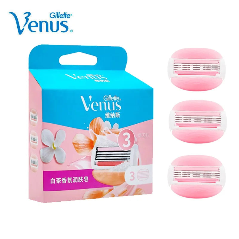 Gillette Venus Spa Breeze Safety Razor Blades Refills for Women Hair Removal