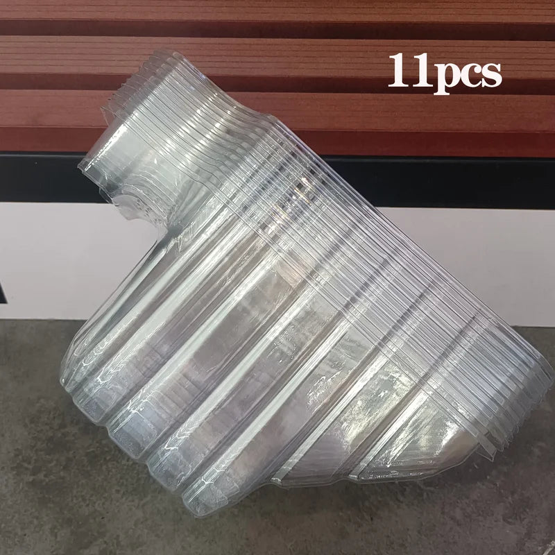 10-Pack Transparent Paint Buckets - Eco-Friendly No Residue Paint Application