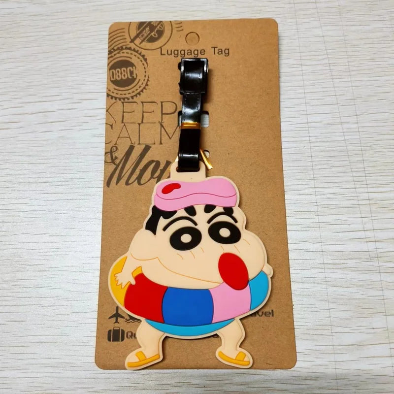 Anime Luggage Tag PVC Suitcase Label Travel Gift for Girls & Fans