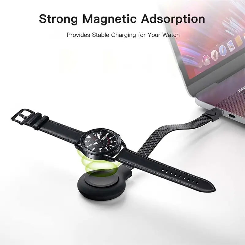 Wireless Magnetic Charger for Samsung Galaxy Watch Ultra, 8, 7, 6, 5 - Portable Fast Charging
