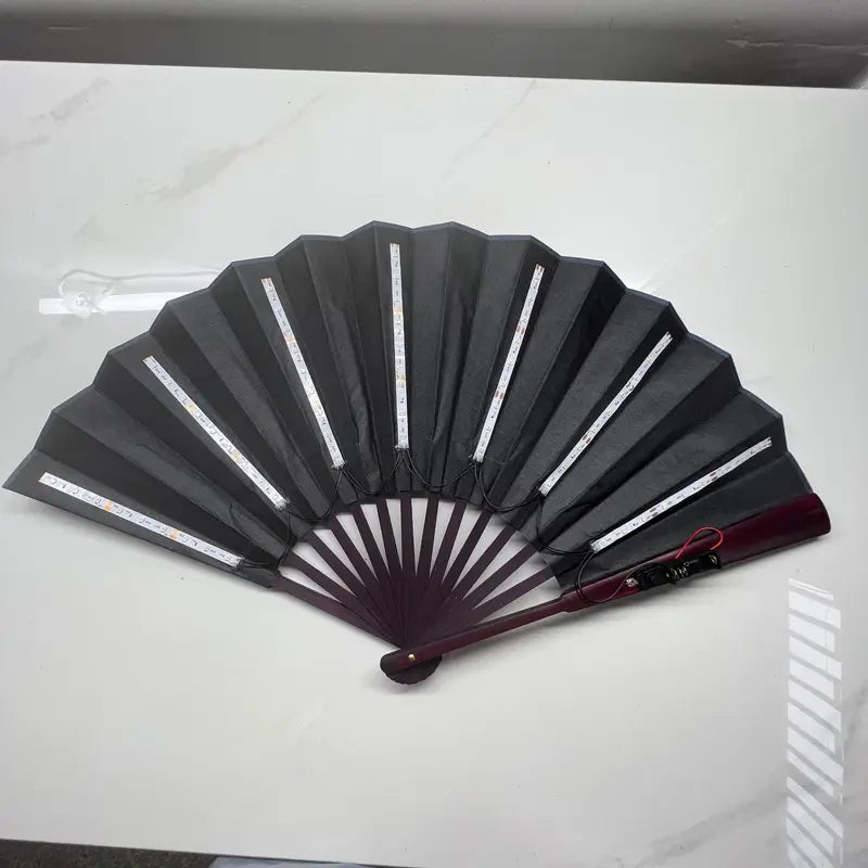 Glow Folding LED Fan Dancing Light for Parties Raves Halloween Christmas