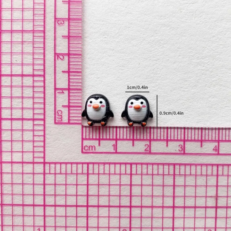 50pcs Resin Penguin Figurines Miniature DIY Craft Decorations Wedding Scrapbook