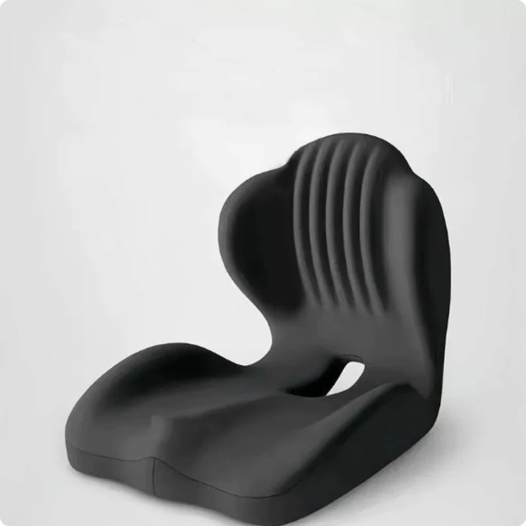 Ergonomic Memory Foam Office Chair Seat Cushion with Lumbar Support - Stress Relief & Comfort