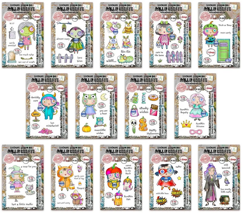 Halloween Scrapbooking Dies and Stamps Set for Card Making and Crafts