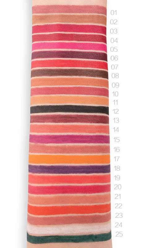 Multi-Color Vegan Lip & Eye Pencil Set - Sharpenable, Versatile Makeup